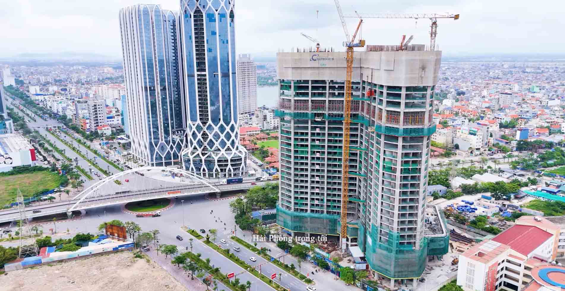 Vị trí Golden Crown Hải Phòng, đường Lê Hồng Phong