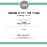 Chứng nhận “Công trình Xanh LEED Residential – Silver” dự án Golden Crown Hải Phòng