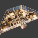 Layout căn hộ 3.5 phòng ngủ Golden Crown Hải Phòng