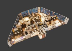 Layout căn hộ 3.5 phòng ngủ Golden Crown Hải Phòng